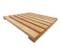Falegnameria S. Andrea Pedana Doccia in Legno Naturale di faggio cm 60x60 Prodotta artigianalmente in Italia, Antiscivolo …