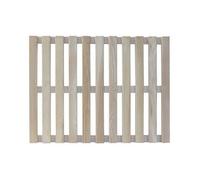 Pedana per piatto doccia rettangolare in legno 55x68x3 cm da esterno giardino