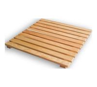 Pedana doccia larice 59x59 cm a doghe Naturale