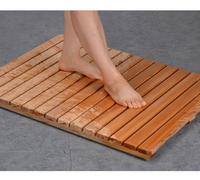 Pedana Doccia Legno 60×60 70×70 80×80 cm Pedana Doccia Esterna, Tappeto Antiscivolo Doccia Quadrata per Piatto Doccia Vasca(70x70cm)