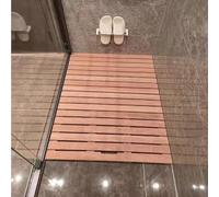 pedana doccia Pavimento In Legno Di Teak Per Sauna/doccia All'aperto, Lussuoso Tappetino Da Bagno In Legno, Grandi Tappetini Da Doccia Pieghevoli In Teak(30 X 50cm/12 x 20in)
