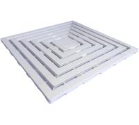 Pedana Doccia PVC Antiscivolo 60x60 Bianca - Tappeto Bagno Resistente