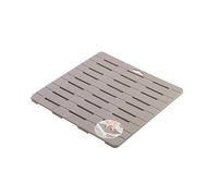 Pedana Doccia Rigida 55 x 55 cm Tortora in Plastica PP Linea Winny Feridras