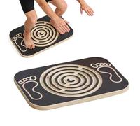 Pedana elastica per polpacci, con blocco di equilibrio in legno, attrezzatura per il fitness, per ginocchia, tallone, gambe, squat, fitness, allenamento fisico, ufficio, interni, uomini