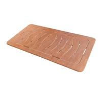 Pedana in legno per doccia 121x62 antiscivolo design slim ideale per piatto docc