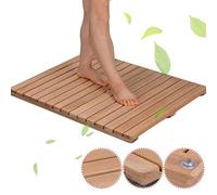 pedana per doccia tappeto doccia antiscivolo pedana doccia legno tappetino doccia antiscivolo doccia per doccia in legno naturale, robusto e durevole, antiscivolo, design a doghe quadrate, f