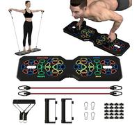 Pedana per flessioni | Push Up Board | Manici multifunzionali | Supporto pieghevole | Karper Training Palestra Training | con corda elastica per allenamento