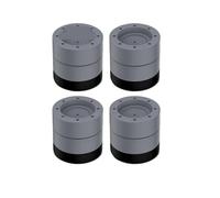 Pedana per Lavatrice 4 pezzi cuscinetti antivibrazioni piedini for lavatrice kit universale rullo antiscivolo for base for di sollevamento for mobili(4pcs Gray 60mm)