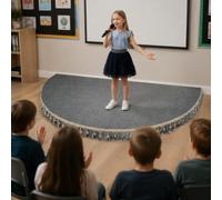 Pedana per Palcoscenico per Bambini | Piccola Pedana Portatile per Danza/Canto per Bambini(Grey,100cm/39.4in)
