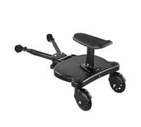 Pedana per passeggino - Pedana per carrozzina 2 in 1 - Sedile pieghevole per passeggino | Pedana universale per passeggino, dispositivo di guida su ruota per passeggino con sedile rimovibile, pedana p