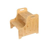 Pedana pieghevole per bambini, 2 gradini, antiscivolo, antiribaltamento, per bagno e cucina, 38,2 x 34 x 33,2 cm, colore originale