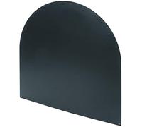 Pedana salvapavimento nera semitonda stufa a legna e pellet cm.84x84