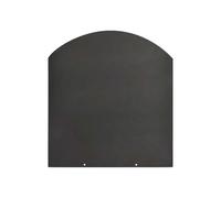 Pedana salvapavimento sotto stufa a legna e pellet in acciaio 100x90 cm