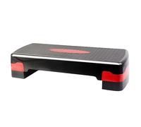 Pedana Step Regolabile Esercizio aerobico Step Stepper regolabile da allenamento antiscivolo Piattaforma for allenatore fitness 26,7 pollici for le donne Yoga Step Aerobico Regolabile(Black Red 68cm)