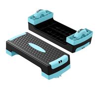 Pedana Step Regolabile Multifunzionale allenamento a casa piattaforma for aerobica con gradini for esercizi di equilibrio panca for step fitness Step Aerobico Regolabile(Blue)