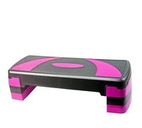 Pedana Step Regolabile Pedale for adulti Fitn Step Esercizio aerobico professionale for interni Attrezzatura for yoga Scheda for stretching Ritmo Hine Step Aerobico Regolabile(78cm black rose red)