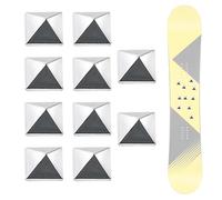 Pedana Stomp Pad Per Snowboard - 10 Pezzi Con Adesivo Antiscivolo | Piastra Di Grip Per Snowboard Dalla Forma Triangolare - Per Donne, Uomini, Adulti, Adolescenti, Principianti, Professionisti