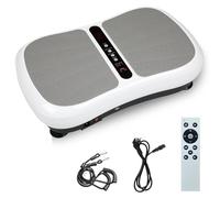 Pedana vibrante, rüttelplatte per sport e fitness a casa, workout, 99 livelli di intensità, 5 programmi di allenamento, dispositivo di massaggio con altoparlante Bluetooth, allenamento completo del