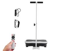 Pedana vibrante vibrante da 180 W, con telecomando regolabile e braccioli, 120 livelli di vibrazione, 10 programmi di allenamento, piastra vibrante per sport a casa