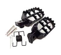 Pedane 2 pezzi Pedali Irony Moto Sportster Cuscinetti larghi Poggiapiedi Motocross Alluminio nero