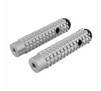 Pedane Accessori Lunghezza 106mm pedane di fissaggio Per universali M8 Poggiapiedi Peg Pedali arretrate da corsa FIXCOR(Argento)