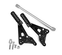 Pedane Accessori Per Monkey 125 2018-2023: pedale posteriore, staffa, pedale del cambio e pedane Poggiapiedi( Black)