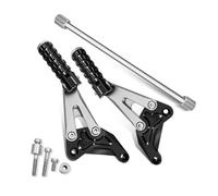 Pedane Accessori Per Monkey 125 2018-2023: pedale posteriore, staffa, pedale del cambio e pedane Poggiapiedi( Silver)