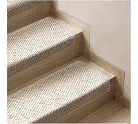 Pedane Antiscivolo per Scale in Legno Autoadesive, Beige, 7pcs-25.5x9.5in | Protezione antiusura, lavabili in lavatrice, salvaguardano le scale e gli animali domestici