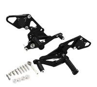 Pedane Arretrate Regolabili Per Moto, Pedane Arretrate, Per MT-07 2013-2018, Per FZ-07 2015-2018 Poggia Pedali pedane motociclo(Black)