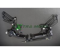 Pedane arretrate regolabili racing SUZUKI GSXR 1000 2000 2001 2002 2003 2004 CNC