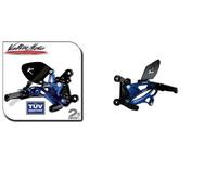 PEDANE ARRETRATE VALTERMOTO TYPE 2.5 BLU TRIUMPH DAYTONA 675 R STREET TRIPLE R