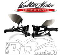 PEDANE ARRETRATE VALTERMOTO YAMAHA R6 2006 A 2016 REGOLABILI Tipo 3.5 ROVESCIATO