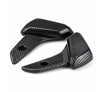 Pedane Copripedali passeggero posteriore in plastica, adatti per Vespa Sprint Primavera 150, coppia di accessori, colore nero.(Carbon)