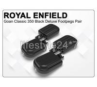 Pedane Deluxe anteriori e posteriori nere per Royal Enfield Goan Classic 350