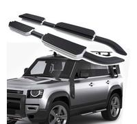 Pedane fisse adatte per Land Rover Defender 110 130 4 porte L851 2020-2025 pedane laterali tutte le barre nerf in alluminio nero lucido, nero lucido con staffe