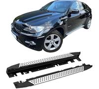 Pedane Laterale Sottoporta Passi Laterali per BMW X6 2008-2014, Laterale dell'automobile in Alluminio E Plastica ABS