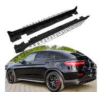 Pedane laterali adatte per Mercedes Benz GLC Coupe C253 2016-2021 Pedana Nerf Bar Factory Style, nero/argento