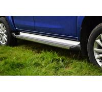 Pedane Laterali Corsa Type B Argento Per Isuzu D-Max Double Cab 2016-2023