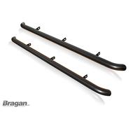 Pedane Laterali Curvate Per Fit Ford ranger 2012-2016 Acciaio Inox Nero