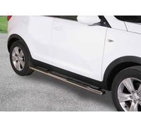 Pedane laterali ovali acciaio inox lucido Hyundai ix35 dal 2009
