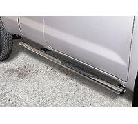 Pedane laterali ovali acciaio inox lucido Toyota Hilux Extra Cab 2005-2015