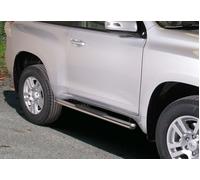 Pedane laterali ovali acciaio inox lucido Toyota Land Cruiser 150 3P dal 2009