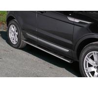Pedane laterali ovali in acciaio inox lucido Land Rover Evoque dal 2012
