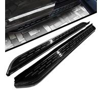 Pedane laterali robuste per Jeep Renegade 2015-2025, gradini laterali in alluminio con texture antiscivolo, kit completo di installazione a bulloni senza foratura (nero, 2 pezzi) (CKLH)