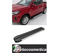 PEDANE LATERALI STEPS BARRE MINIGONNE SOTTOPORTA NERE PER NISSA NAVARA 2015++
