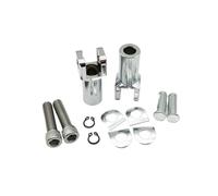 Pedane Moto 2.25 "Posteriore Del Motociclo Pedane Passeggero Pedana Supporto Di Montaggio Poggiapiedi Kit Forcella Per Softail Fat Boy FLSTF 2000-2006