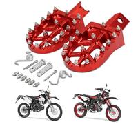 Pedane Moto in Alluminio CNC Larghe per Vent 50 DERAPAGE 50 RR Baja, Rosso