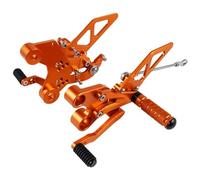 Pedane Moto Moto Pedane Regolabili Pedane Pedale Poggiapiedi Set Per 790 Duke 2018 2019 2020-2023 Per 890 Duke 2020-2023 Pedane(Arancia)