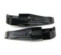 Pedane Moto Passeggero Posteriore Spina Del Piede Pedana Pedale Accessori Per YAMAHA FZ1 2004-2018 2019 CNC(Black)
