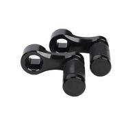 Pedane Moto Per NIU US U1C U + B M2 MS Accessori moto elettrici Bicicletta Scooter Pedale Manovella Gamba Pedale Pedane Leva Collegamenti Poggiapiedi Pedane(Nero)
